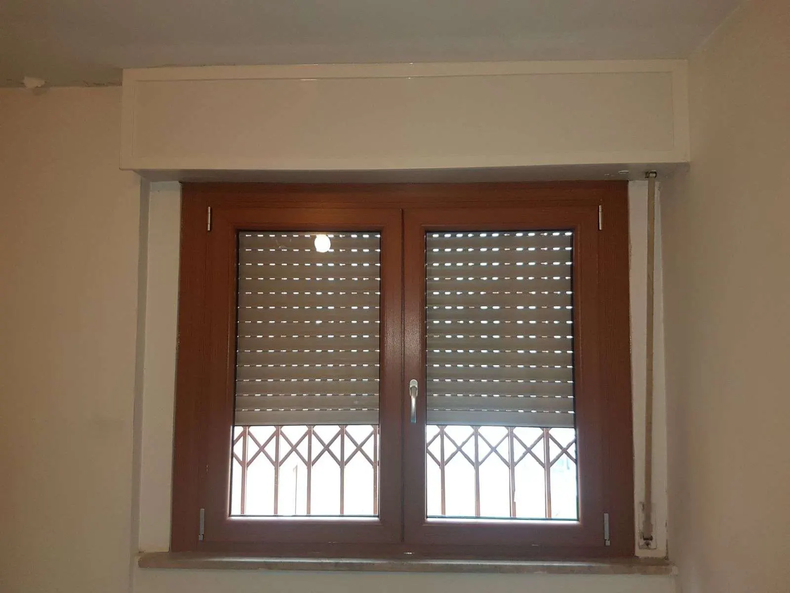 Portafinestra in PVC installata
